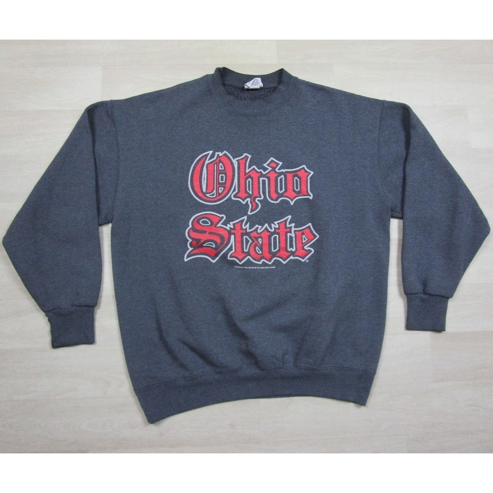 Vintage The Ohio State University Crew Neck Sweatshirt Men's (L) Buckeyes Nutmeg